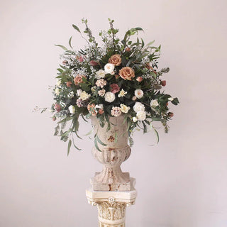 Vaso Decorativo Esterno Decorazione Casa Diverse Misure Particolare Ceramica Elegante-INTERIOR DREAM DESIGN