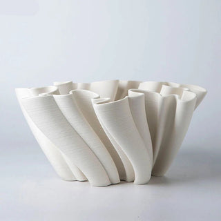 Vaso Decorativo Particolare Bianco Blu Diverse Dimensioni Decorazioni Casa Ceramica-INTERIOR DREAM DESIGN