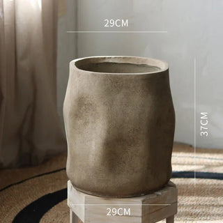 Vaso Decorazione Casa Diverse Dimensioni Ceramica Effetto Stropicciato Design Innovativo-INTERIOR DREAM DESIGN