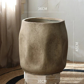 Vaso Decorazione Casa Diverse Dimensioni Ceramica Effetto Stropicciato Design Innovativo-INTERIOR DREAM DESIGN