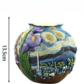 Vaso Decorazione Stile Quadro Famoso Resina Piccole Dimensioni Decorazione Casa-INTERIOR DREAM DESIGN