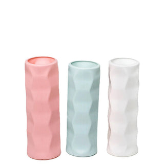 Vaso Diversi Colori Pastello Modello Moderno Plastica Rigida Elegante Colorato Arredamento Interni - INTERIOR DREAM DESIGN