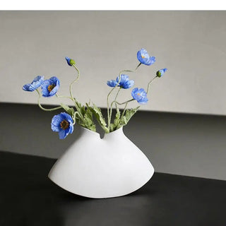Vaso Materiale Ceramica Design Elegante Arredo Innovativo Composizione Floreale-INTERIOR DREAM DESIGN