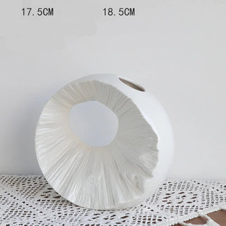 Vaso Materiale Ceramica Design Moderno Elegante Diversi Modelli Composizione Floreale-INTERIOR DREAM DESIGN