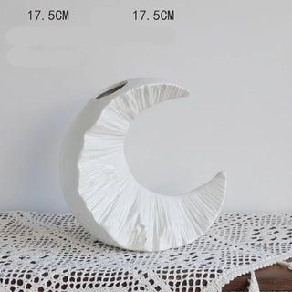 Vaso Materiale Ceramica Design Moderno Elegante Diversi Modelli Composizione Floreale-INTERIOR DREAM DESIGN