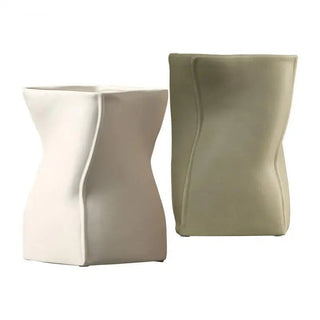 Vaso Materiale Ceramica Diverse Colorazioni Resistente Grandi Capacità Composizione Floreale-INTERIOR DREAM DESIGN