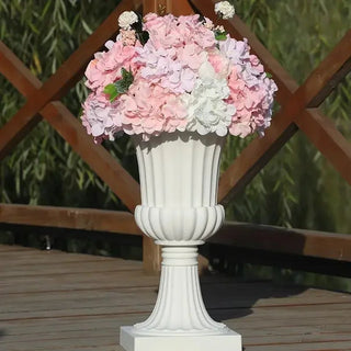 Vaso Materiale Plastica Diverse Colorazioni Composizione Floreale Arredo Casa Design Elegante-INTERIOR DREAM DESIGN