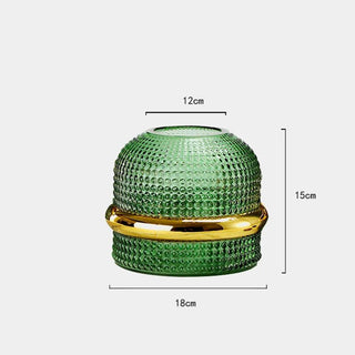Vaso Materiale Vetro Diverse Dimensioni Arredo Casa Composizione Floreale Decorazione Moderna-INTERIOR DREAM DESIGN