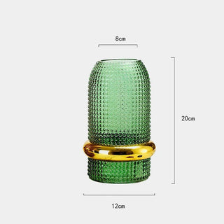 Vaso Materiale Vetro Diverse Dimensioni Arredo Casa Composizione Floreale Decorazione Moderna-INTERIOR DREAM DESIGN