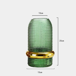 Vaso Materiale Vetro Diverse Dimensioni Arredo Casa Composizione Floreale Decorazione Moderna-INTERIOR DREAM DESIGN