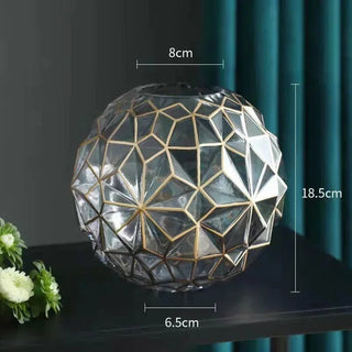 Vaso Materiale Vetro Modelli Diversi Composizione Floreale Arredo Casa Elegante Decorazione Moderna-INTERIOR DREAM DESIGN