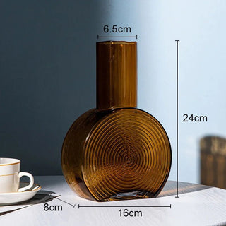 Vaso Materiale Vetro Modello Geometrico Diversi Modelli Design Creativo Moderno Composizione Floreale-INTERIOR DREAM DESIGN