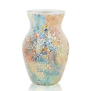Vaso Materiale Vetro Multicolore Composizione Floreale Decorazione Casa Moderno-INTERIOR DREAM DESIGN