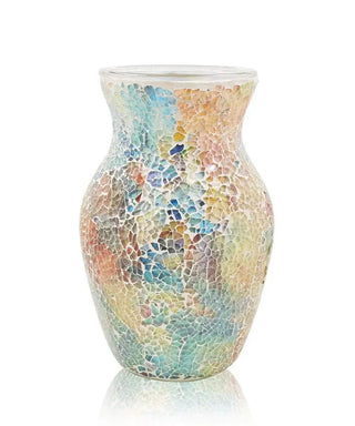 Vaso Materiale Vetro Multicolore Composizione Floreale Decorazione Casa Moderno-INTERIOR DREAM DESIGN