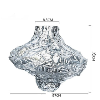 Vaso Trasparente Design Innovativo Vetro Diverse Dimensioni Fiori Decorazione Casa-INTERIOR DREAM DESIGN