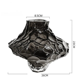 Vaso Trasparente Design Innovativo Vetro Diverse Dimensioni Fiori Decorazione Casa-INTERIOR DREAM DESIGN