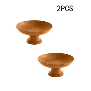 Vassoio Effetto Legno Cesto Frutta Cucina Set 1/2 Pezzi Arredamento Decorazione Casa-INTERIOR DREAM DESIGN