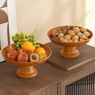 Vassoio Effetto Legno Cesto Frutta Cucina Set 1/2 Pezzi Arredamento Decorazione Casa-INTERIOR DREAM DESIGN