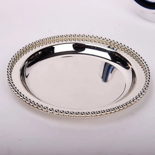 Vassoio Espositore Da Tavolo Decorazione Elegante Materiale Metallo Porta Oggetti Casa-INTERIOR DREAM DESIGN