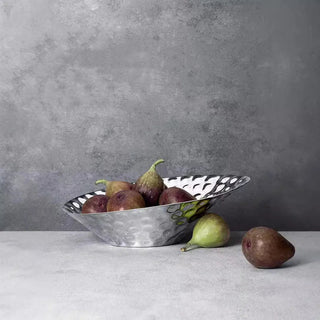 Vassoio Materiale Acciaio Grandi Capacità Espositore Tavola Arredo Design Moderno Resistente-INTERIOR DREAM DESIGN