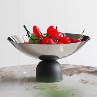 Vassoio Materiale Acciaio Vassoio Porta Oggetti Decorazione Moderna Arredo-INTERIOR DREAM DESIGN