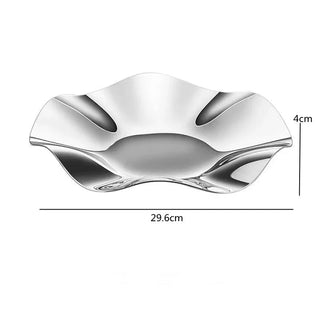 Vassoio Materiale Acciaio Vassoio Porta Oggetti Decorazione Moderna Arredo Creativo-INTERIOR DREAM DESIGN