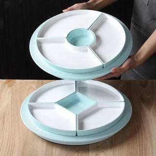 Vassoio Materiale Ceramica Diversi Scomparti Vassoio Porta Oggetti Diverse Colorazioni Creativo-INTERIOR DREAM DESIGN