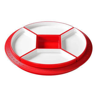 Vassoio Materiale Ceramica Diversi Scomparti Vassoio Porta Oggetti Diverse Colorazioni Creativo-INTERIOR DREAM DESIGN