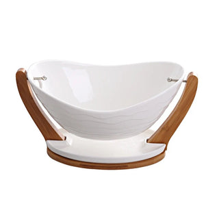 Vassoio Materiale Ceramica Espositore Tavola Grandi Capacità Design Moderno Contenitore-INTERIOR DREAM DESIGN