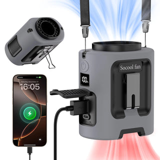Ventilatore Diversi Colori Portatile Cintura Collo Piccole Dimensioni Utile Caldo Freddo Esterno Elettrodomestici Ricaricabili-INTERIOR DREAM DESIGN