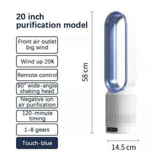 Ventilatore Purificatore Aria 3 Modalità Silenzioso Diversi Colori Elettrodomestici Casa-INTERIOR DREAM DESIGN