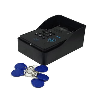 Video Citofono Luci Led Infrarossi Porta Casa Sicurezza ABS Nero Visione Notturna-INTERIOR DREAM DESIGN