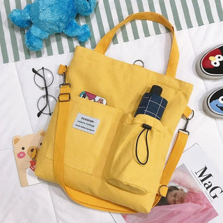 Zaino Borsa Studenti Scuola Tela Tasche Esterne - INTERIOR DREAM DESIGN