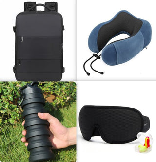 Zaino Viaggio Capiente Porta Computer Tasca Separata Impermeabile - INTERIOR DREAM DESIGN